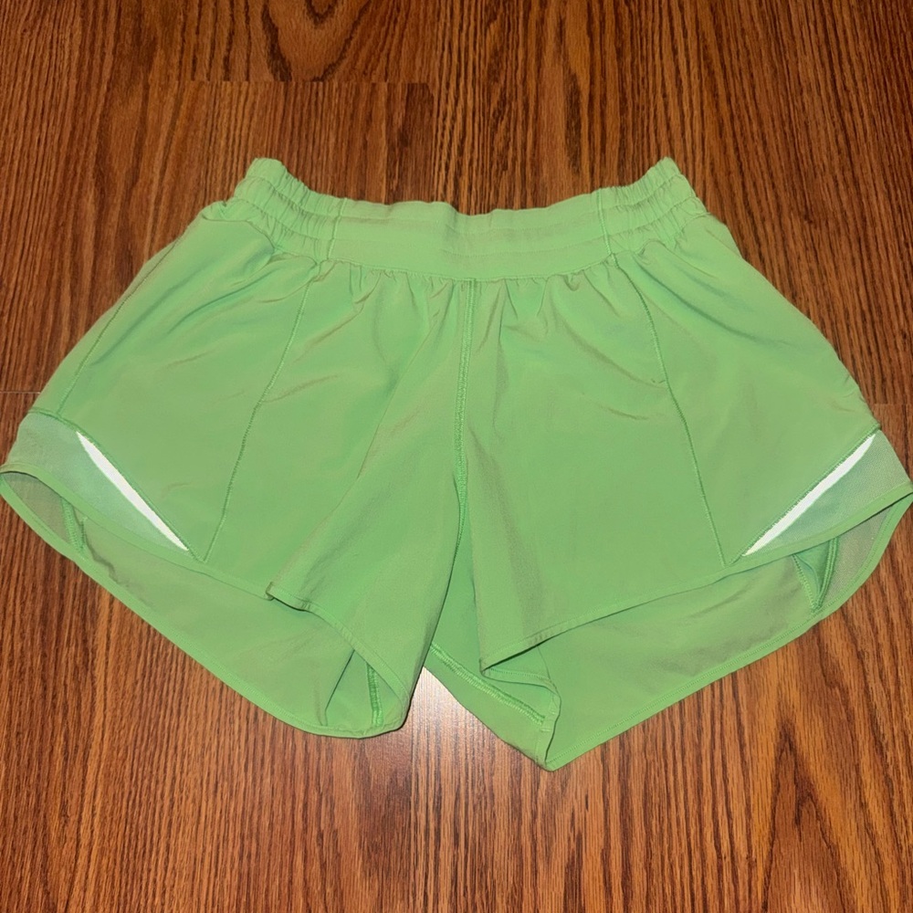 Lululemon Athletica Vibrant Green Athletic Shorts